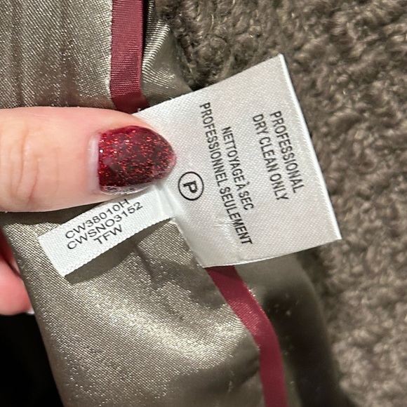 Calvin Klein Women's Double Breasted Wool Coat with Belt ~ size Small - Picture 10 of 10